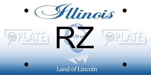 RZ Illinois License Plate