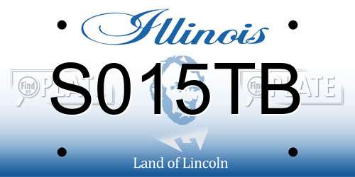 S015TB Illinois License Plate
