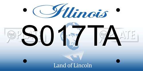 S017TA Illinois License Plate