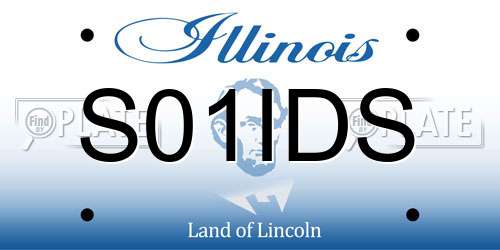 S01IDS Illinois License Plate
