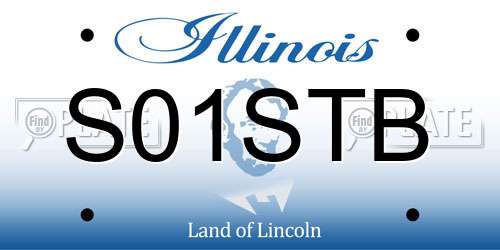 S01STB Illinois License Plate
