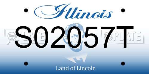 S02057T Illinois License Plate