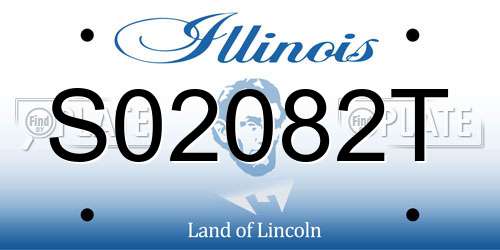 S02082T Illinois License Plate