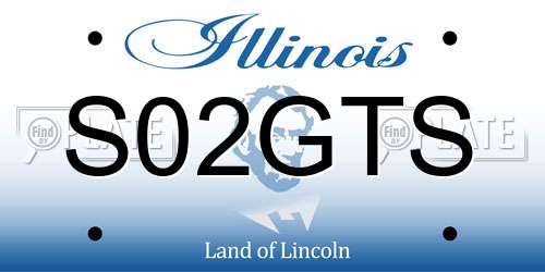 S02GTS Illinois License Plate