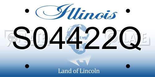 S04422Q Illinois License Plate