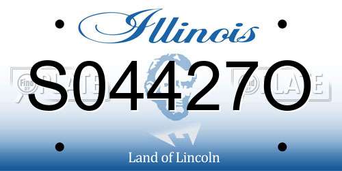 S04427O Illinois License Plate
