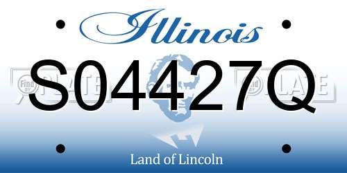 S04427Q Illinois License Plate