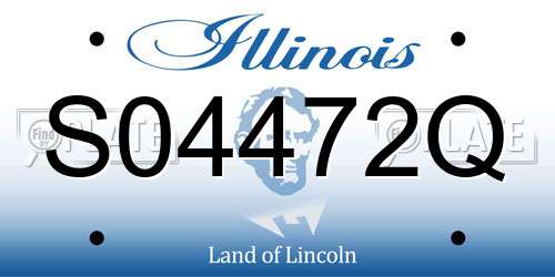 S04472Q Illinois License Plate