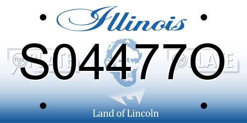 S04477O Illinois License Plate