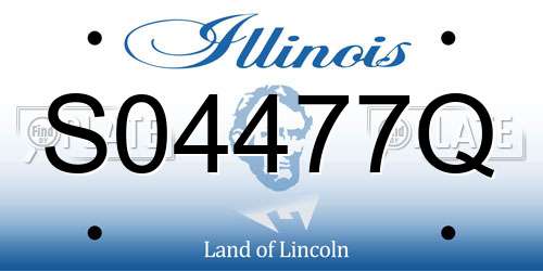 S04477Q Illinois License Plate