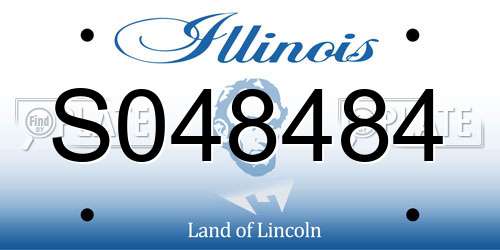 S048484 Illinois License Plate