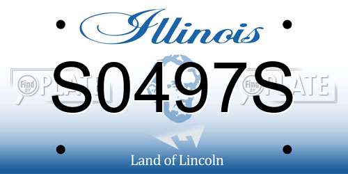 S0497S Illinois License Plate