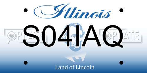 S04IAQ Illinois License Plate