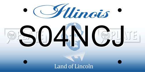 S04NCJ Illinois License Plate