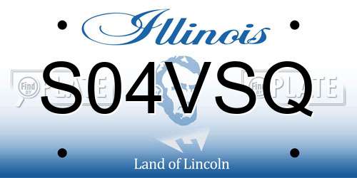 S04VSQ Illinois License Plate
