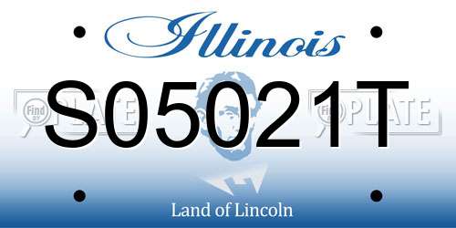 S05021T Illinois License Plate