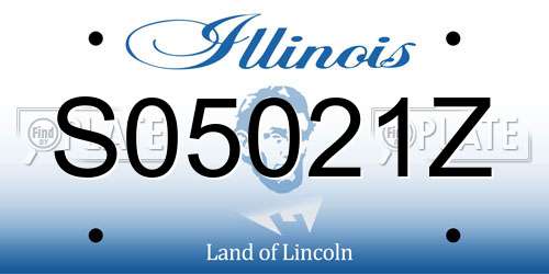 S05021Z Illinois License Plate