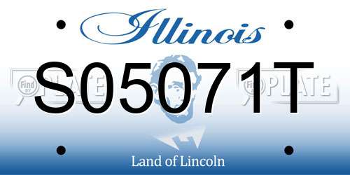 S05071T Illinois License Plate