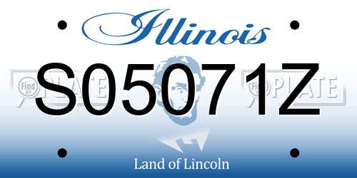 S05071Z Illinois License Plate