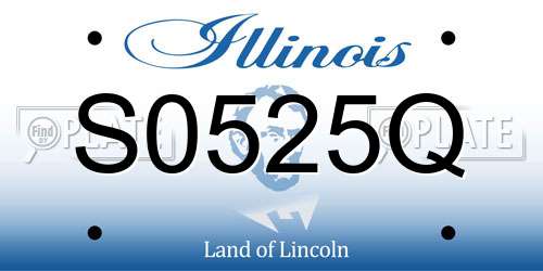 S0525Q Illinois License Plate