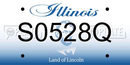 S0528Q Illinois License Plate