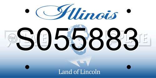 S055883 Illinois License Plate