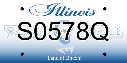 S0578Q Illinois License Plate