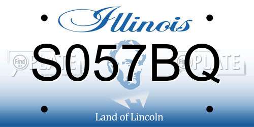 S057BQ Illinois License Plate