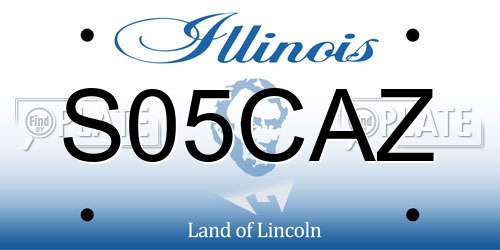 S05CAZ Illinois License Plate