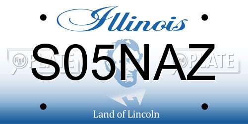 S05NAZ Illinois License Plate