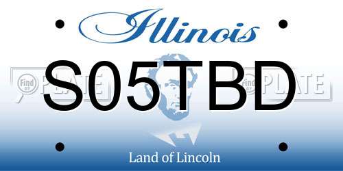 S05TBD Illinois License Plate