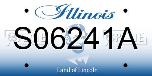 S06241A Illinois License Plate
