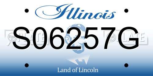 S06257G Illinois License Plate