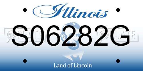 S06282G Illinois License Plate