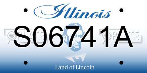 S06741A Illinois License Plate