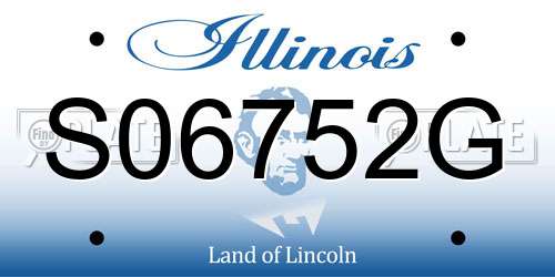 S06752G Illinois License Plate