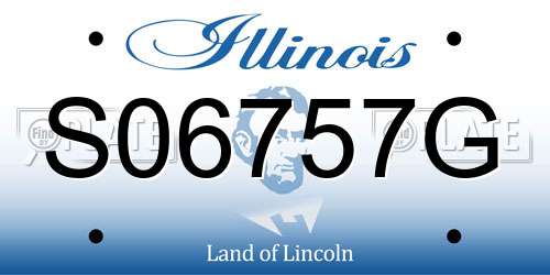 S06757G Illinois License Plate