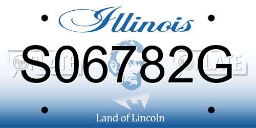 S06782G Illinois License Plate
