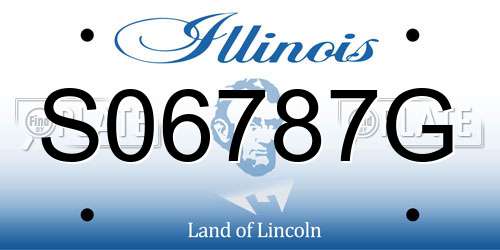 S06787G Illinois License Plate