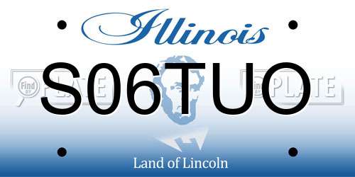 S06TUO Illinois License Plate
