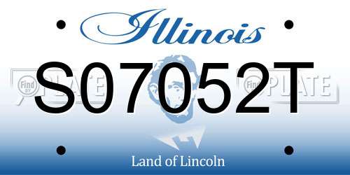 S07052T Illinois License Plate