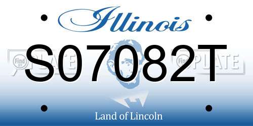 S07082T Illinois License Plate