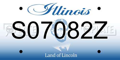 S07082Z Illinois License Plate