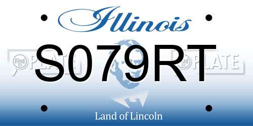 S079RT Illinois License Plate