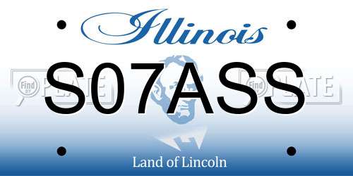 S07ASS Illinois License Plate