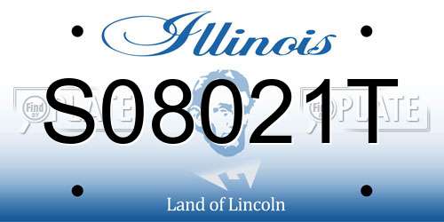 S08021T Illinois License Plate