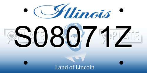 S08071Z Illinois License Plate