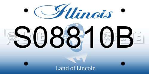 S08810B Illinois License Plate