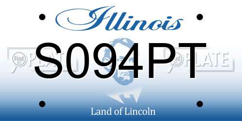 S094PT Illinois License Plate