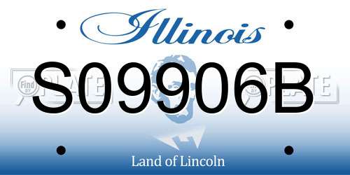 S09906B Illinois License Plate
